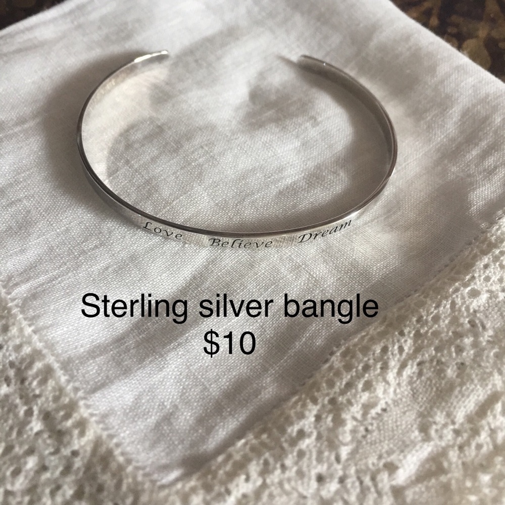 Sterling silver bangle